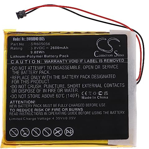 vhbw Akku kompatibel mit Astell & Kern AK70 MP3-Player Musik Player (2600mAh, 3,8V, Li-Polymer)