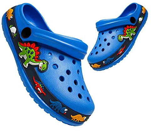 Kids Clogs Garden Non Slip Boys Girls Clogs Sandals Beach Pool Shower Slippers Toddler Unisex Clogs Mules Lightweight Plastic Shoes Surf Water Shoes