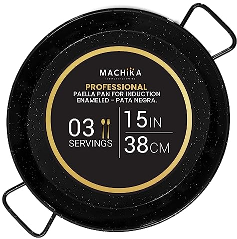 Paella Pata Negra Induzione Smaltata (15 in - 38 cm - 3 Porzioni)