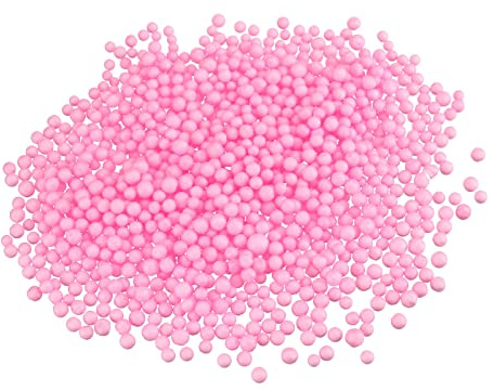 DMiotech 1pz 0,1 Pollici di Palline di Polistirolo Sferiche Rosa per Creazioni Fai-Da-Te, Artigianato Decorazioni Feste