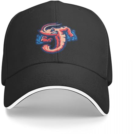 CWCMZDH Cappellino da Baseball Cappello da Pescatore Jacksonville-Jumbo-Shrimp-Baseball Berretto da Baseball Cappello da Trekking Cappello da Sole per Uomo Donna