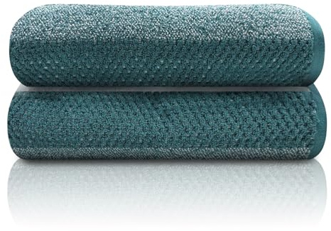 GC GAVENO CAVAILIA 100% Cotton Hand Towels, Teal, 50x80 cm, Pack of 2