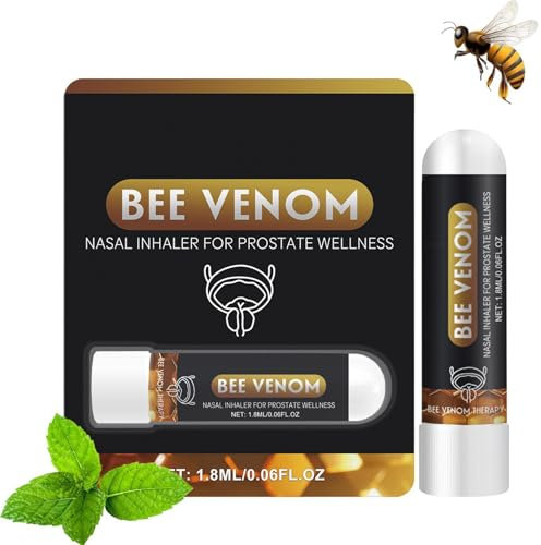 2PCS Inhalador Nasal Biancat BeeBreathe, 1.8ML Inhalador Nasal Oveallgo BeeBoom, Inhalador Biancat Prostavibe, Inhalador Nasal Natural, Inhalador Nasal Para La Próstata, Restaura La Vitalidad