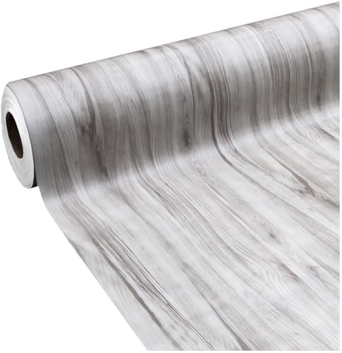 emmevi PVC-Bodenbelag Vinylrolle 30 Größen Holzparkett gemasert grau 140 x 100 cm Dis_B