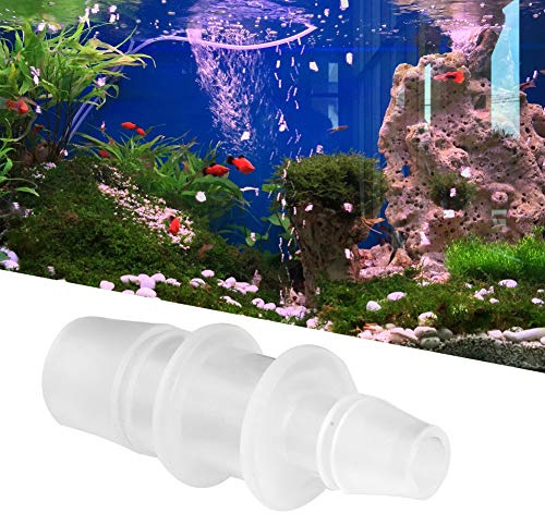 Tnfeeon Akvariumslangadapter, Plastfiskslangomvandlare, 3 St 12mm 20mm för Akvarieslang och Luftpumpanslutning (16mm/20mm utbytbar, 2 stycken per förpackning)
