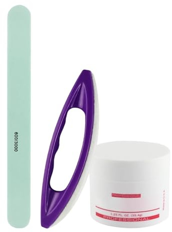 Kit completo con e crema lucidante per unghie per la rifinitura delle