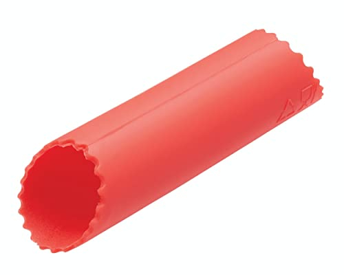 KitchenCraft Tubo pelador de ajos de silicona, rojo, 13,5 cm