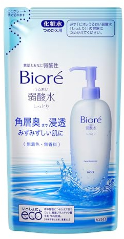 Biore URUOI JYAKU-SANSUI SHITTORI acescence-water toner - Refill 180ml (japan import)