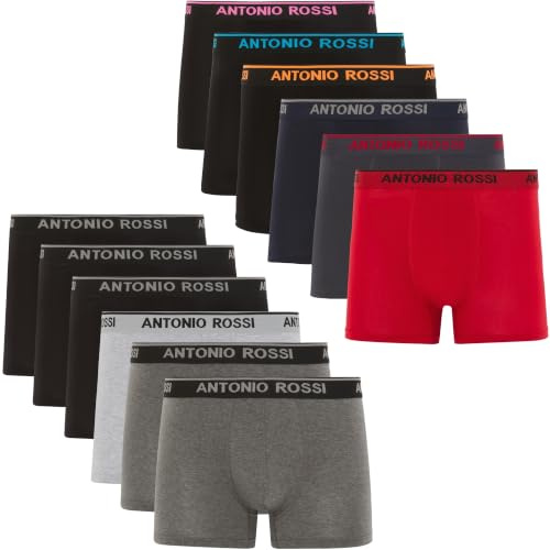FM London herr Hipster Fitted Boxer, Olika Färger (Mörk), S