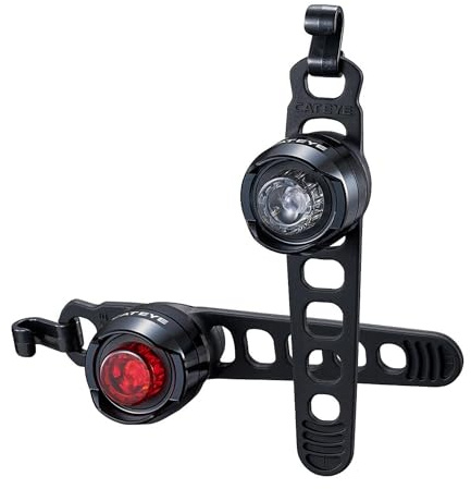 CatEye Orb Bike Lights Set - Bright 50-Lumen Front Bicycle Light & 30-Lumen Rear Lamp | Multiple Flash Modes MTB | USB Rechargeable Water-Resistant Bicycle Lights for Safer Cycling | Cycle Accessories
