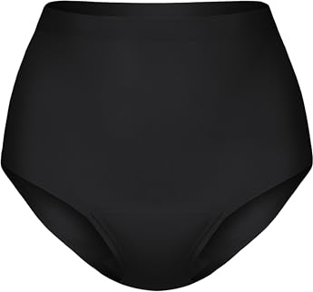 KNIX Super Leakproof High Rise Underwear - Period Underwear for Women - Machine Washable, Reusable - Black, 4X-Large (1 Pack)
