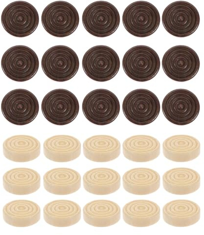 Warmhm Backgammon in legno, 48 pezzi, 2,4 cm, impilabile, backgammon, scacchi da donna, pietre, gioco di scacchi per feste in famiglia fridi