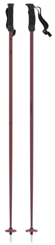 Atomic Cloud Maroon - Bastoncini da Sci in Alluminio, Lunghezza 110 cm, Impugnatura ergonomica per Una Maggiore Presa, Asta con Piastra da 60 mm, per Principianti