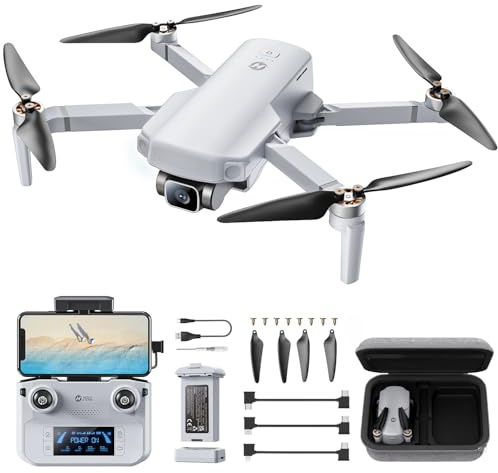 Holy Stone HS360E GPS 4K EIS Drone con telecamera per adulti, 249g leggero pieghevole FPV RC Quadcopter Drone con sensore da 12 megapixel, portata 6 km, ritorno automatico, seguimi, HS360S aggiornato