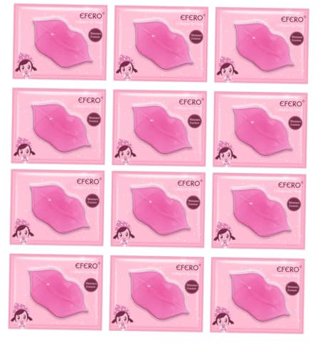 minkissy 20St Feuchtigkeit spendende Lippen maske Lippen-Gel-Pads Lippenpads Lippenpflege Pads Lippenmasken lipplumper lip mask lipmask werkzeug Lippenbalsam Schönheitsartikel Kollagen Rosa