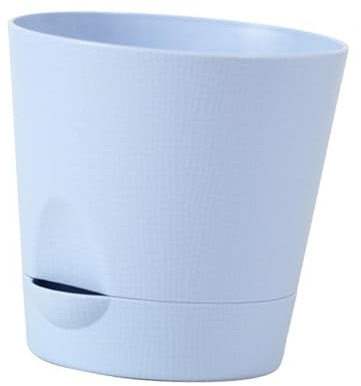 Fonowx Maceta de Autorriego, Decorativa para El Hogar, Moderna, para Jardín, Encimera, Sala de Estar, Balcón, Azul