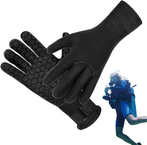 Guanti in Neoprene - Termici 3 millimetri Attrezzatura Calda Per Lo Snorkeling | Uomini E Uomini Guanti Da Immersione E Surf,Per Kayak Canoa Sci Nuoto Vela