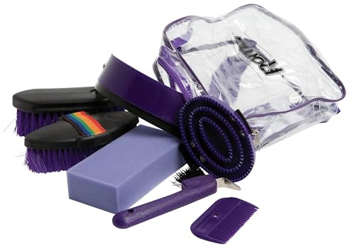 Roma Kit de toilettage/sac à dos à 7 pièces, violet