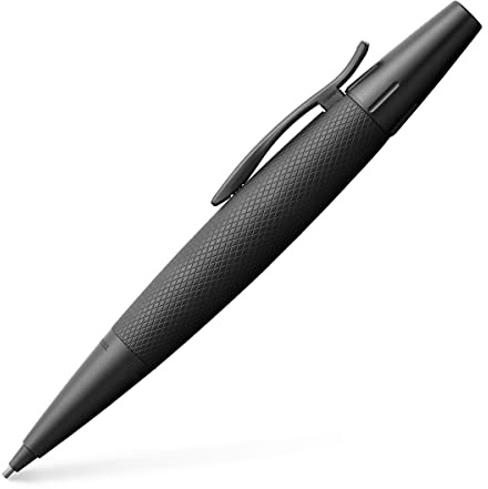 Faber-Castell 138690 - Drehbleistift e-motion pure black, Schreibstärke B, schwarz