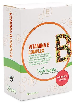 Naturlider - Vitamina B Complex - Complejo Vitamínico con Inositol y Colina - 60 Cápsulas