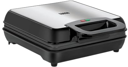 Teesa TSA3224 4 Waffeleisen, belgische Waffeln, schwarz