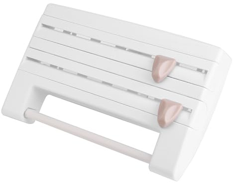 Cocoarm Soporte para rollos de pared, lámina adhesiva, estante de almacenamiento multifuncional, estante de almacenamiento para cocina, baño, film transparente para pañuelos, soporte de papel,