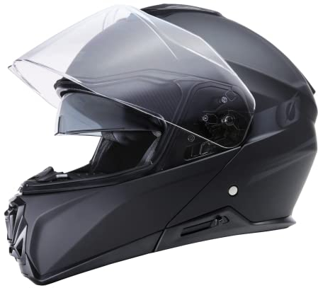 O'NEAL | Motorradhelm | Enduro Touring Adventure Street | Guter Fit, Pinlock und Bluetooth fähig, integrierte Sonnenblende | M-SRS Helmet Solid V.22 | Erwachsene | Schwarz | Größe S