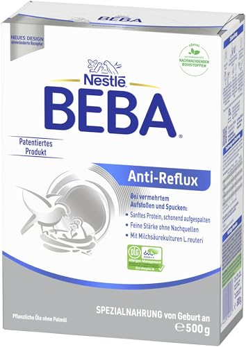 BEBA Anti-Reflux, AR Spezialnahrung von Geburt an bei vermehrtem aufstoßen und spucken, 500g