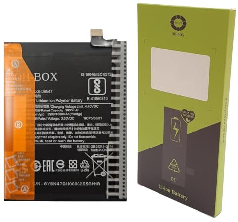 OH-BOX® Battery compatible with Xiaomi BN47 Redmi 6 Pro/Mi A2 LITE