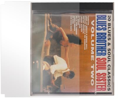 CD Outer Sleeves Anti-Static Clear Plastic Protective Sleeve for CD and DVD Storage (100)