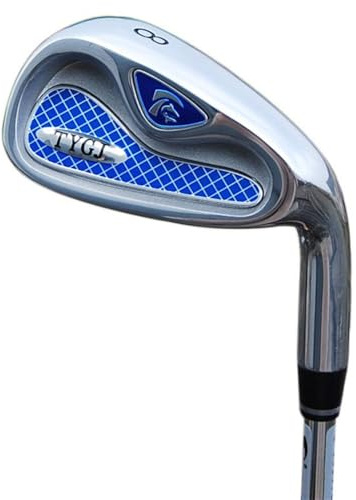 Fer de club de golf professionnel pour homme et femme - N° 4/5/6/7/8/9/P/S - Club simple avec tige en acier ou tige en graphite - Fer de golf pour golf (n° 8, avec tige en acier)