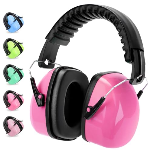 Casque Anti-Bruit Enfant, SNR 32dB/NRR 27dB Pour 3-16 | Casque Antibruit Enfant Etudiant Réglable Pliable Cache Pour l’Autisme, Dormir, Étudier, TDAH, Feux d’Artifice, Concert