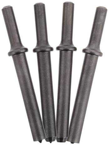 Kichvoe Set 4 Pezzi Scalpelli ad Aria Compressa per Martello Pneumatico, Punte Leviganti per Rivettatura, Kit Utensili Auto Compatto per Riparazioni e Foratura Professionale