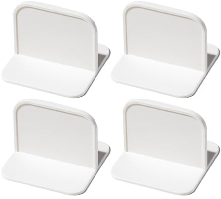 GALPADA 4pcs White Furniture Anti Falling Connectors Made of Sturdy Hips Material, Easy to Operate Safety Protector for Tables and Drawers, for Safety and Preventing Furniture Tip-Over