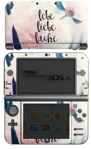 Skin kompatibel mit Nintendo New 3DS XL Folie Sticker Liebe Leben Spruch