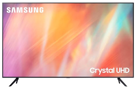 Samsung TV UE65AU7170UXZT, Smart TV 65 Serie AU7100, Modello AU7170, Crystal UHD 4K, Compatibile con Alexa, Grey, 2021, DVB-T2 [Efficienza energetica classe G]
