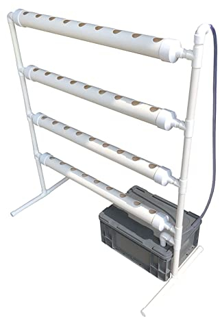 XLDZ Kit sistema di coltivazione idroponica – Kit per la coltivazione di tubi a 36 fori, scatola per piantare serre da interni, sistema di giardinaggio con vasi per vivai, rack idroponico per giardino