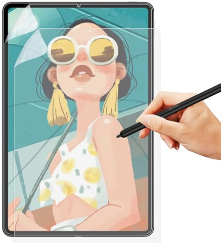 2 protectores de pantalla de papel compatibles con Samsung Galaxy Tab S6 Lite de 10,4 pulgadas con tacto mate, protector de pantalla para S Pen, lámina antideslumbrante para dibujar, escribir y tomar