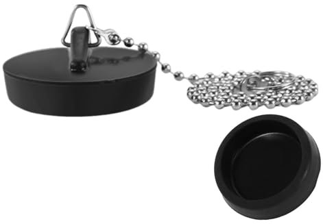 Sal Bouchon d'évier de baignoire avec chaîne | Bouchon de vidange anti-fuite pour évier de cuisine, chaîne en acier inoxydable pour bouchon de baignoire de rechange pour bouchon de baignoire et