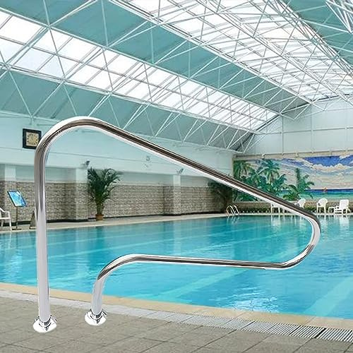 Pasamanos De Piscina para Entrada De Piscina Enterrada, Barandilla De Piscina De Acero Inoxidable 304 Grueso, Capacidad De Carga De 250kg, Fácil Montaje (Size : 1 Pack)