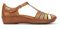 Pikolinos Halboffene Schuhe in Leder P. Vallarta für Frauen Farbe Brandy