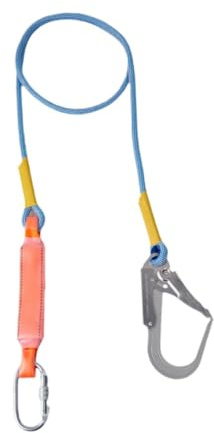 Oshhni Harnais de sécurité avec longe et mousqueton, idéal pour les activités de plein air et l'élagage. Ceinture de sécurité pour travaux de en, Hameçon Simple