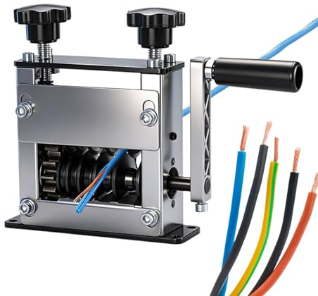 Scrap Wire Stripping Machine 0.04-0.67inch 6-Hole Adjustable Automatic