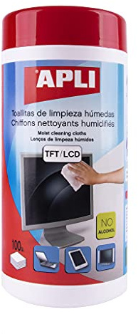 Apli Chiffons nettoyants humidifiés sans alcool