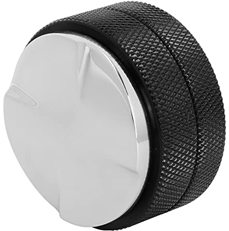 Distributore di caffè/pressino da 58 mm, macchina per caffè espresso combinata, strumento di pressatura antiscivolo in acciaio inossidabile, distribuzione con fondo inclinato(4 Angled Slopes-nero)