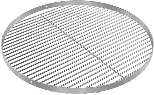 GriHero Edelstahl Grillrost Rund für Schwenkgrill, Feuerschale und Kugelgrill, Ø 50 cm Grillgitter mit 3 Aufhängungsbohrungen BBQ Grill Rost für Weber Kugelgrill Holzkohle Zubehör