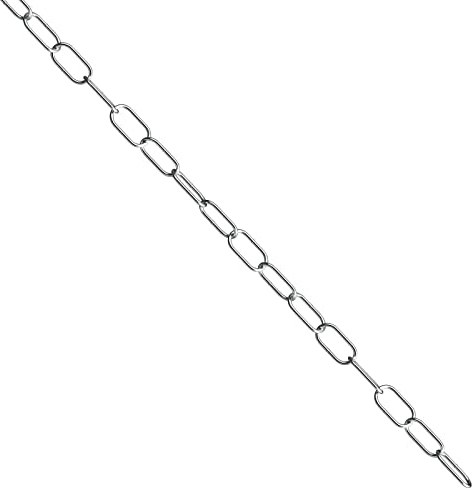 hannger Edelstahlkette Meterware, 10m 2mm Rundgliederketten in Vielen Längen und Stärken bis 35Kg belastbar für Hundekette, Kette Hängesessel, Absperrketten, Kette Zum Aufhängen, Lampenkette