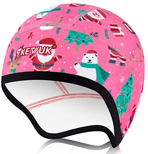 FKEWUK Fahrradmütze unter Helm Kinder, Helmmütze Wintermütze Kinder Fahrrad Mütze Winter Kinder Jungen Mädchen,Sportmütze Skimütze Radmütze Fahrradhelm Mütze Kinder Unisex für Alle Outdoor Aktivitäten