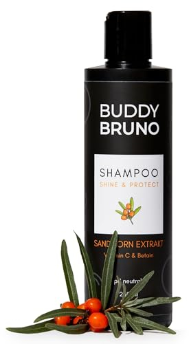 Testnote: Sehr gut - Hundeshampoo sensitiv mit Sanddorn - Fellpflege gegen Juckreiz & Geruch - 100% vegan & natürlich - für glänzendes Fell & Vitale Haut - 250ml