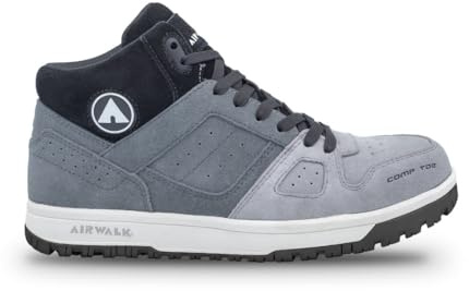 Airwalk Mongo Mid Comp Toe EH SR Grey/Charcoal 12 E - Wide